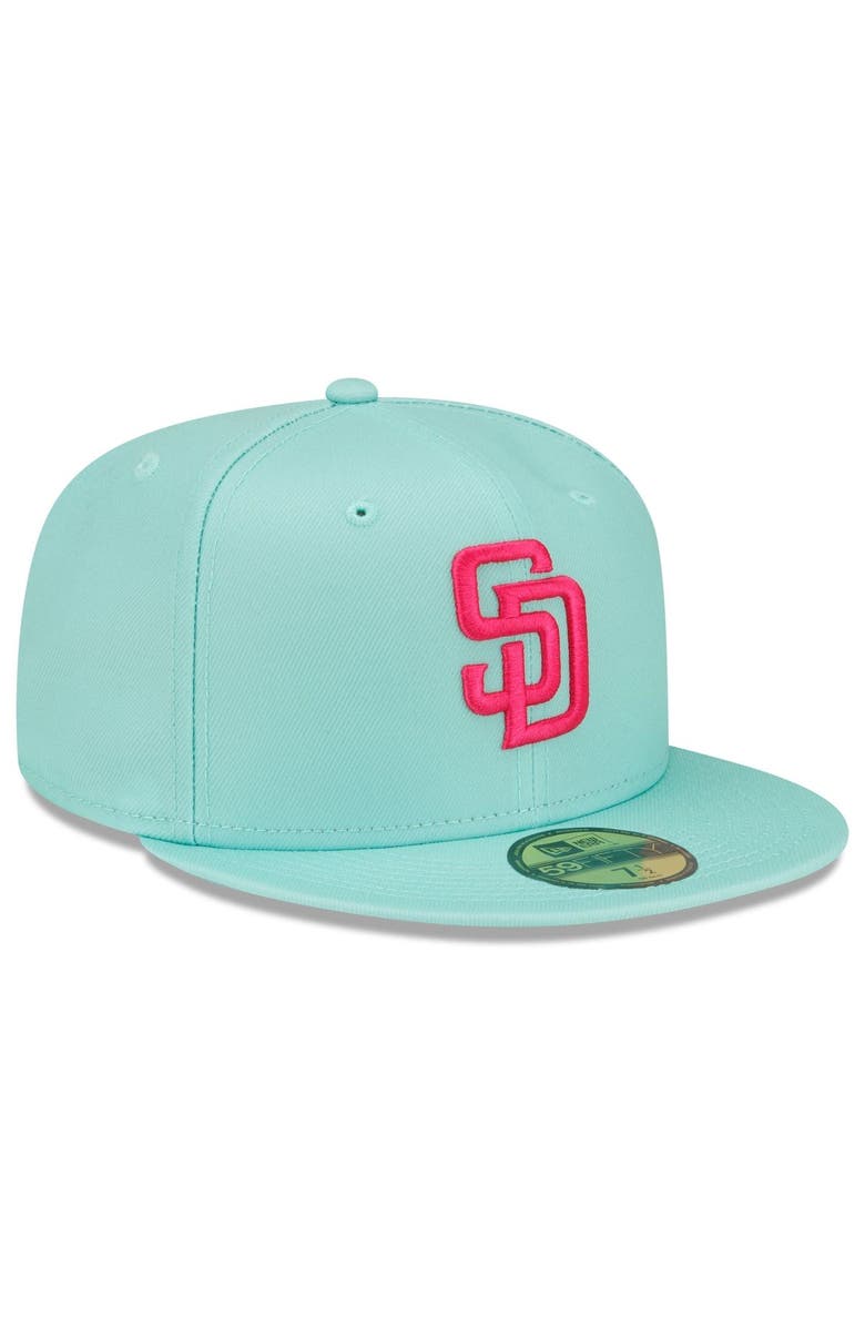 New Era Men's New Era Mint San Diego Padres 2022 City Connect 59FIFTY Fitted Hat, Alternate, color, Aqua