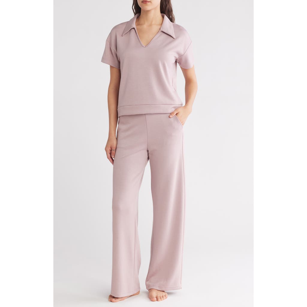 Tart Scuba Zephyra Long Pajamas In Deauville Mauve
