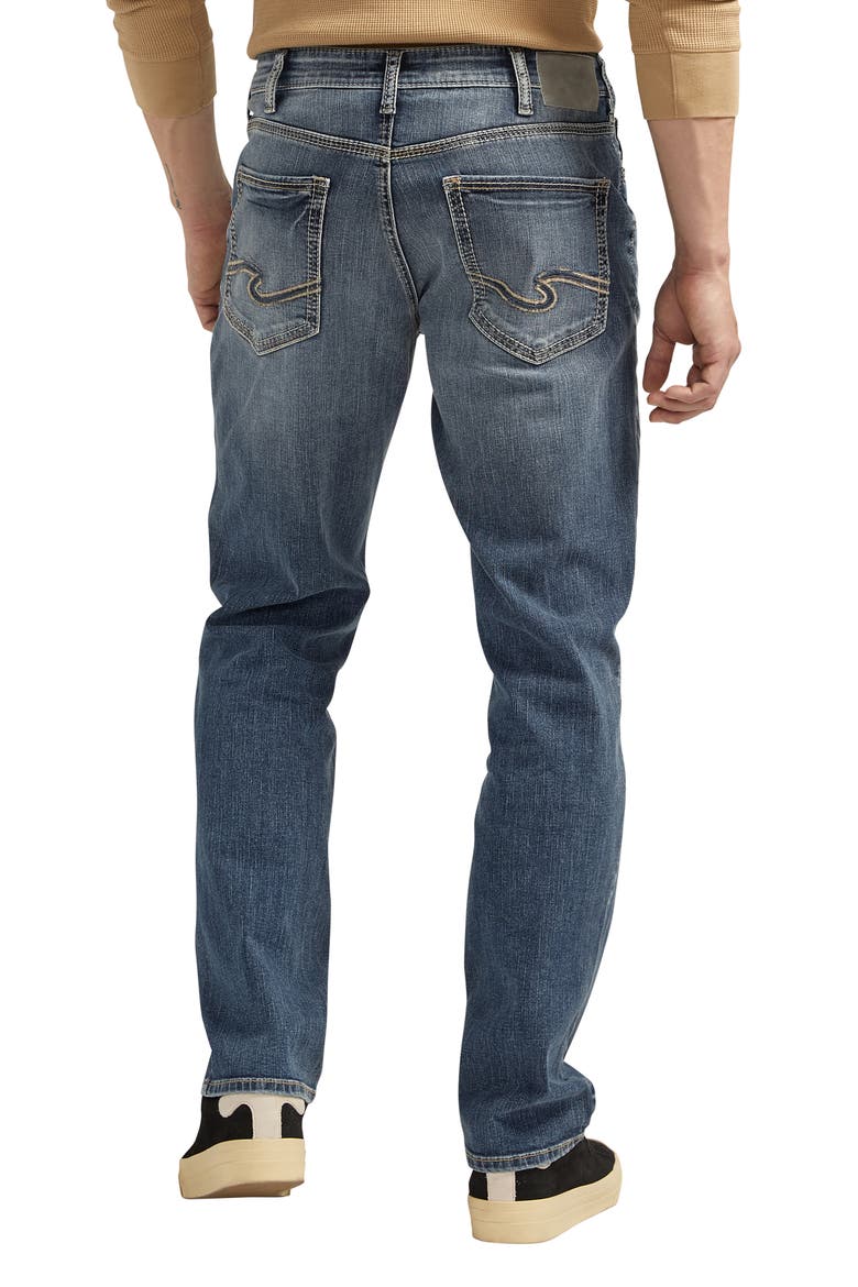 Eddie Athletic Fit Tapered Jeans, Alternate, color, INDIGO