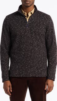 Robert Graham Matson Space Dye Quarter Zip Top