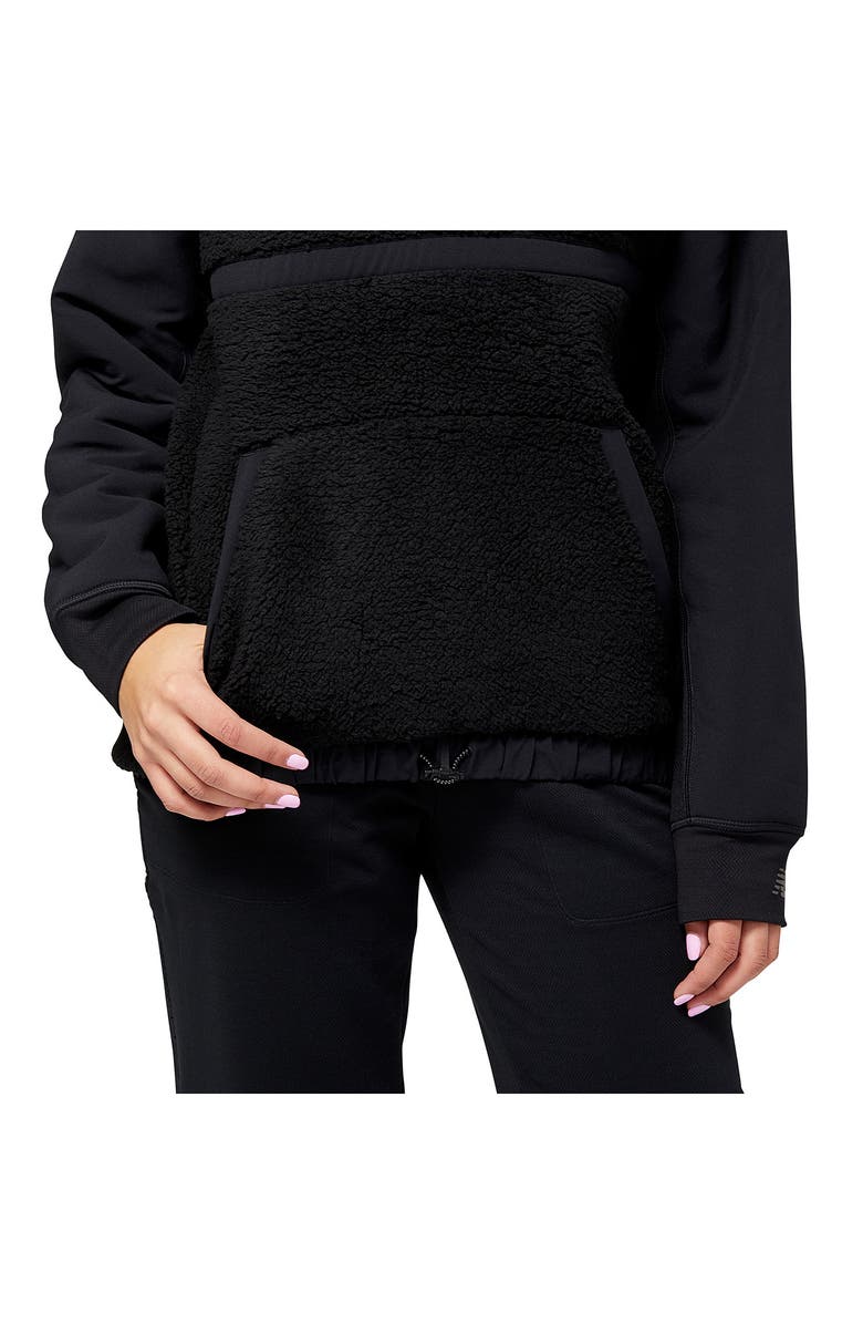 New Balance Q Speed Water Repellent Mixed Media Half Zip Jacket, Alternate, color, 