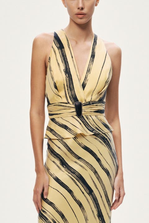 Printed Sleeveless Blouse