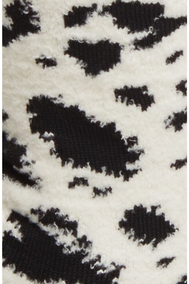 Leslie Crew Socks, Alternate, color, BLACK / WHITE GAZELLA