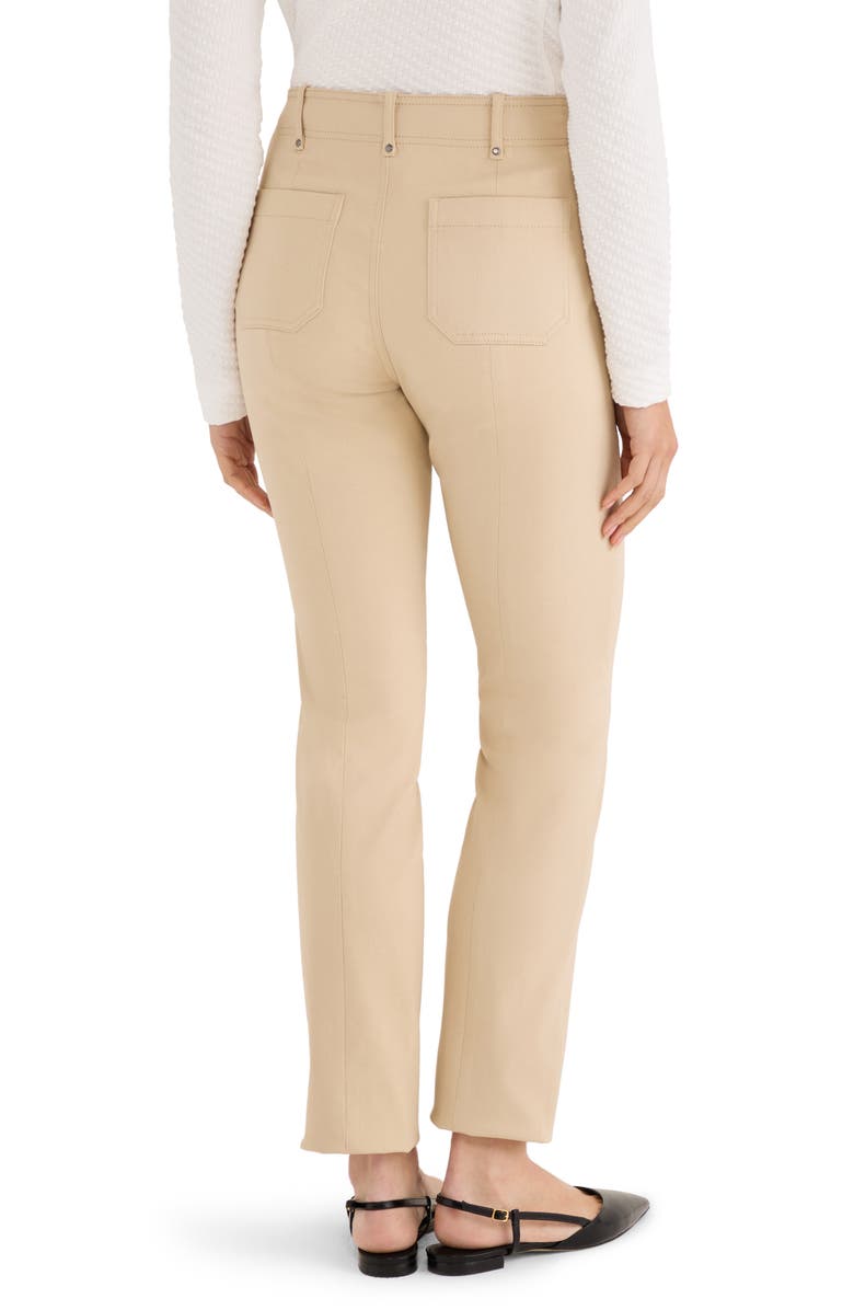 NIC+ZOE Copley Wonderstretch Pull-On Straight Leg Pants, Alternate, color, Latte