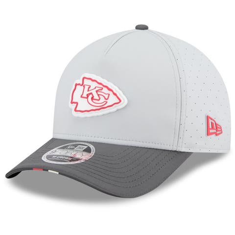 Men's New Era  Gray/Graphite Kansas City Chiefs 2025 NFL Training Camp A-Frame 9FORTY Adjustable Hat