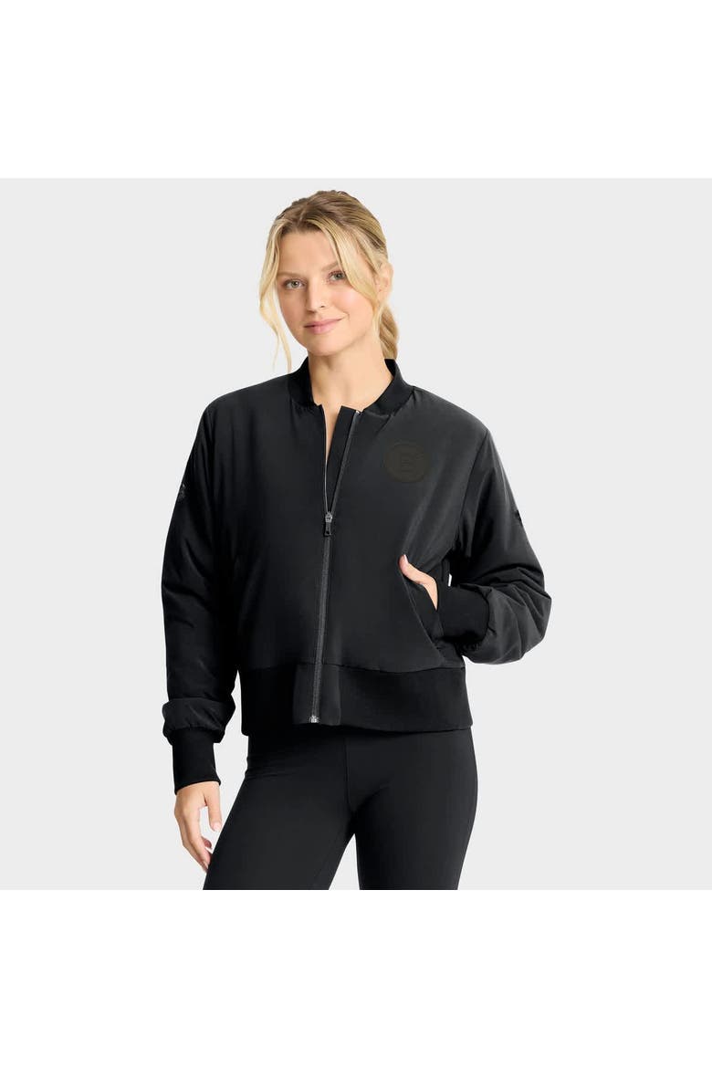 Women's Fanatics Black Boston Bruins Authentic Pro Road Full-Zip Bomber Jacket, Main, color, Black