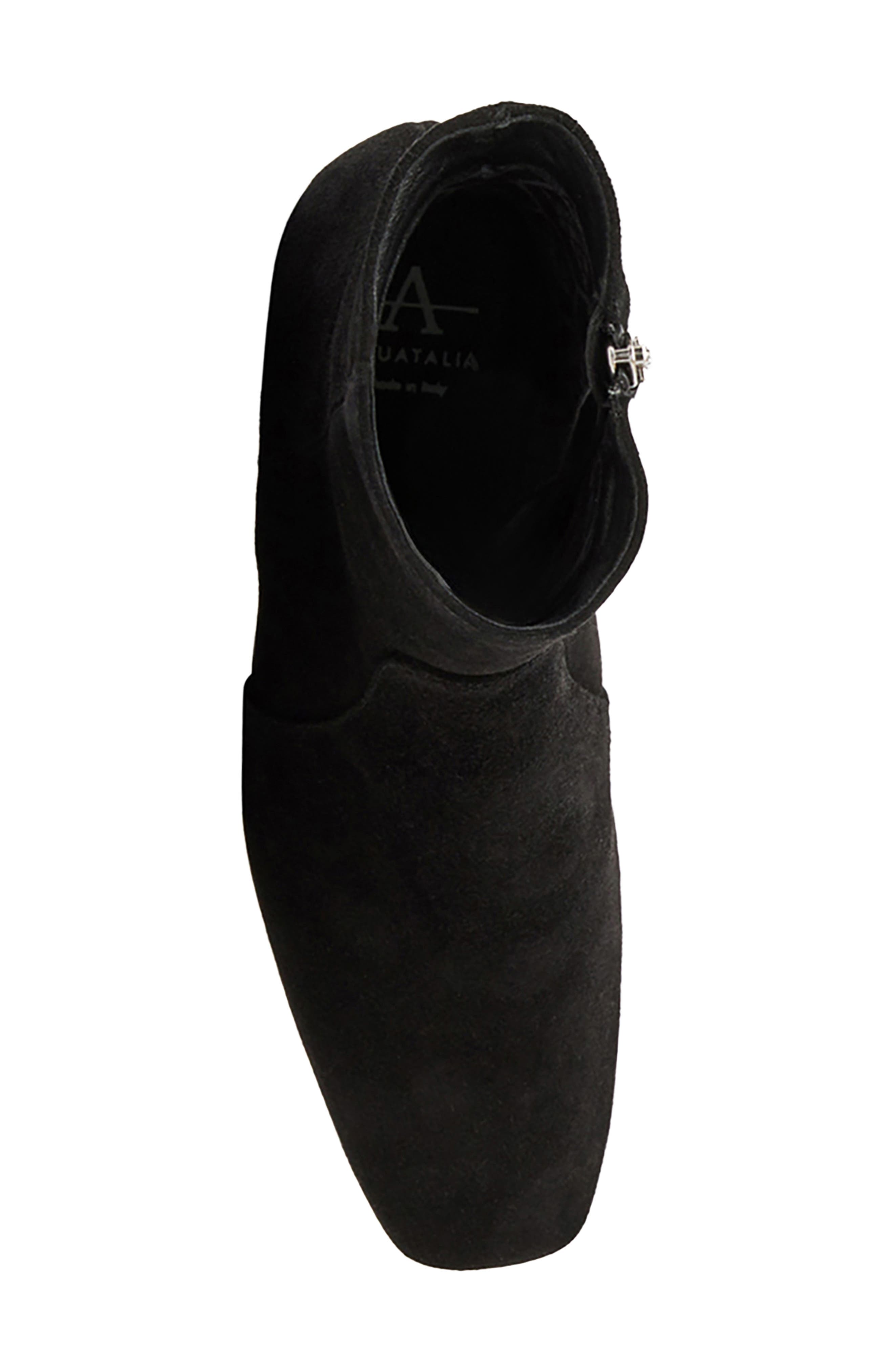 Aquatalia Siela Weatherproof Bootie, Alternate, color, Black Suede