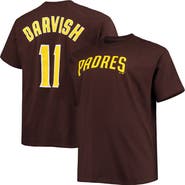 PROFILE Men's Yu Darvish Brown San Diego Padres Big & Tall Name & Number T-Shirt