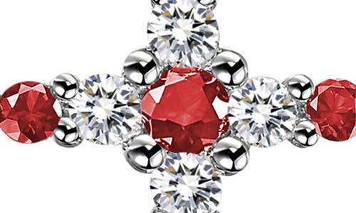 Lafonn Birthstone Cross Pendant Necklace