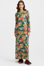 La DoubleJ Long Sleeve Swing Dress Hottie Emerald