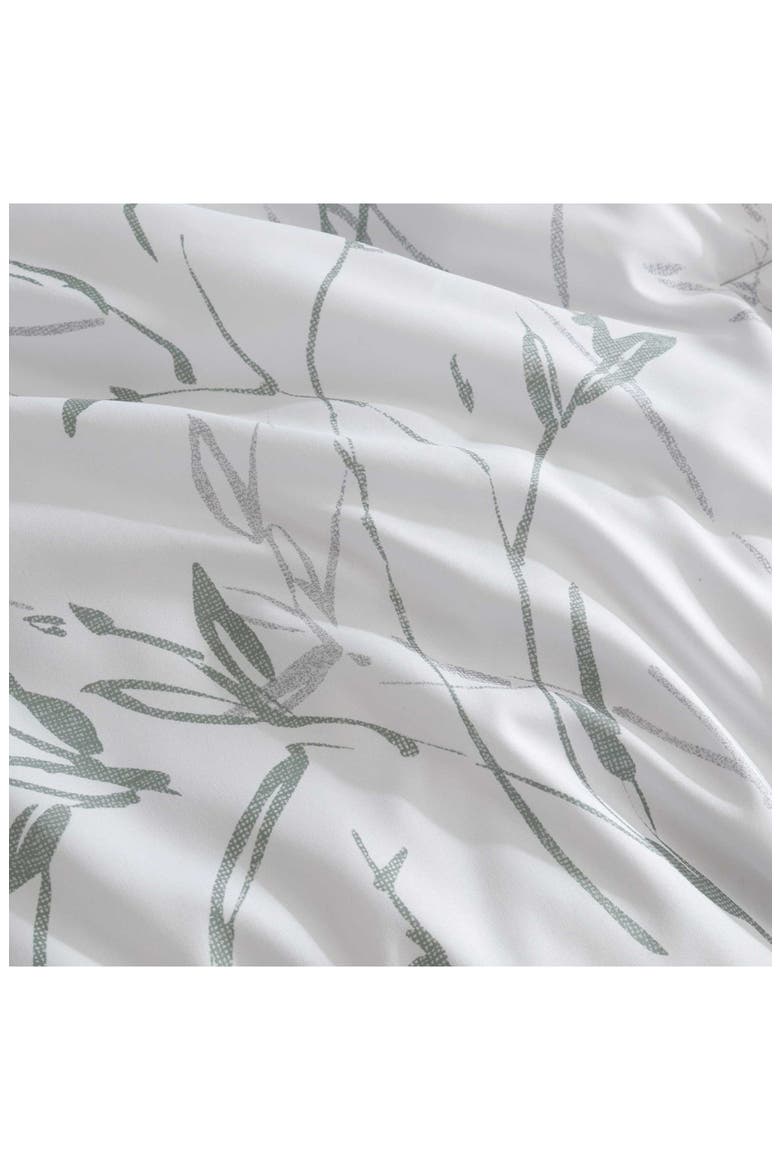 Ink Wash Vine Comforter & Throw Set, Alternate, color, GREEN