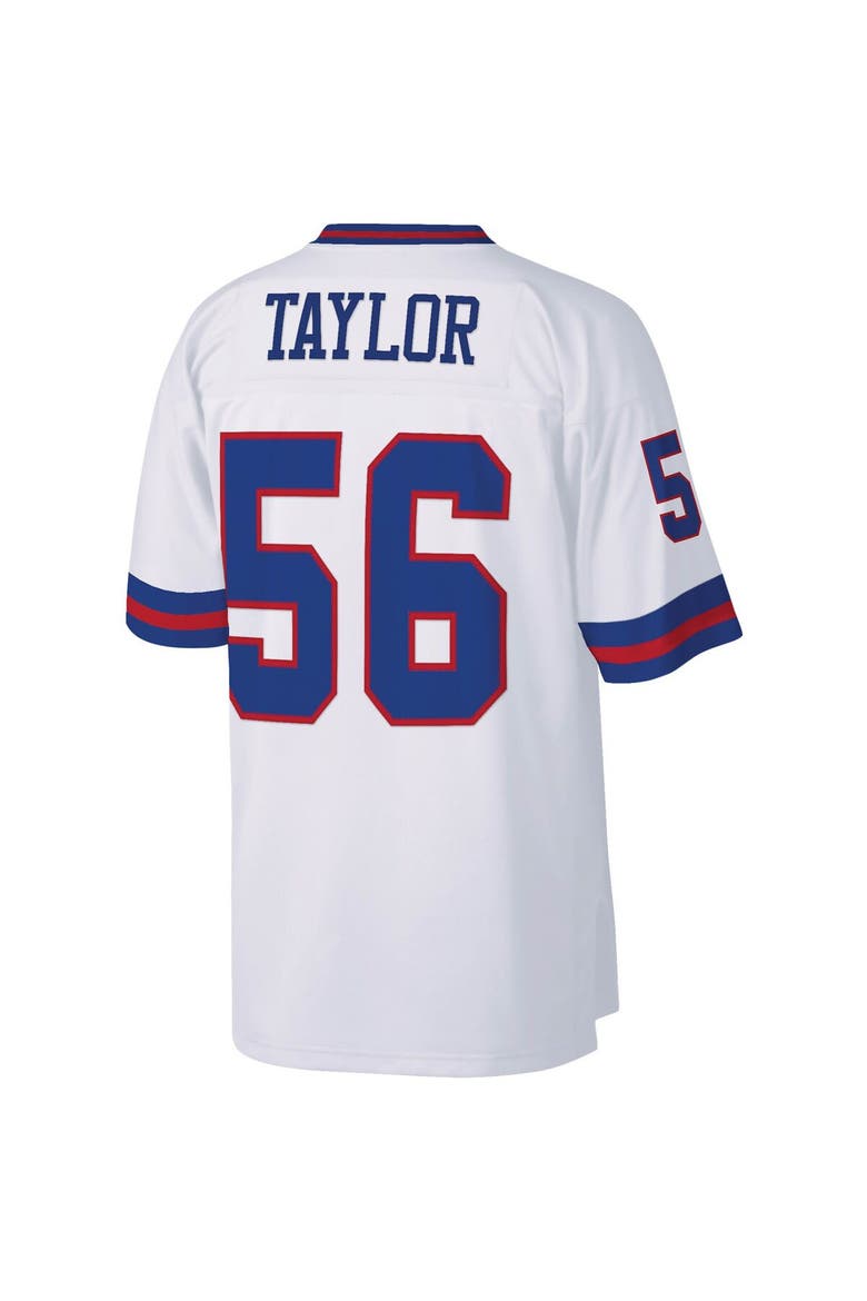 Men's Mitchell & Ness Lawrence Taylor White New York Giants Legacy Replica Jersey, Alternate, color, White