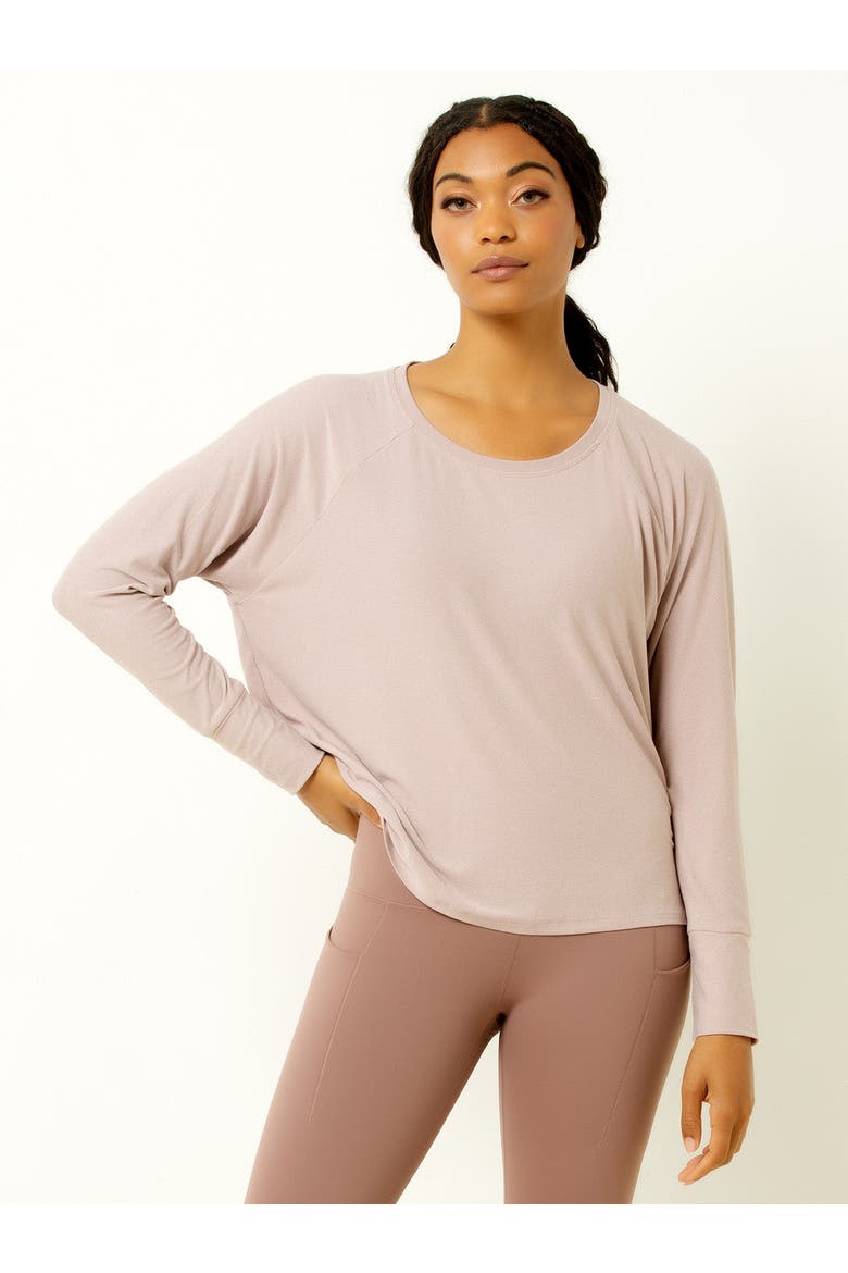 Featherweight Long Sleeve Top, Main, color, Ash Rose