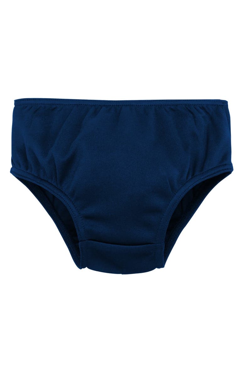 Outerstuff Girls Preschool Navy Penn State Nittany Lions Two-Piece Cheer Captain Jumper Dress & Bloomers Set, Alternate, color, 