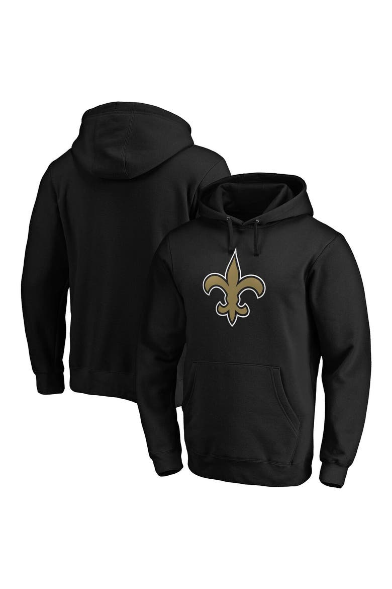 Men's Fanatics Branded Black New Orleans Saints Big & Tall Primary Logo Pullover Hoodie, Alternate, color, BLACK