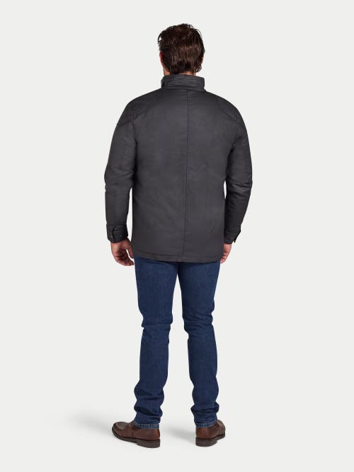 Raging Bull Wax Effect Jacket In Black