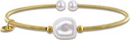 DELMAR Cultured Pearl Coiled Bangle Bracelet