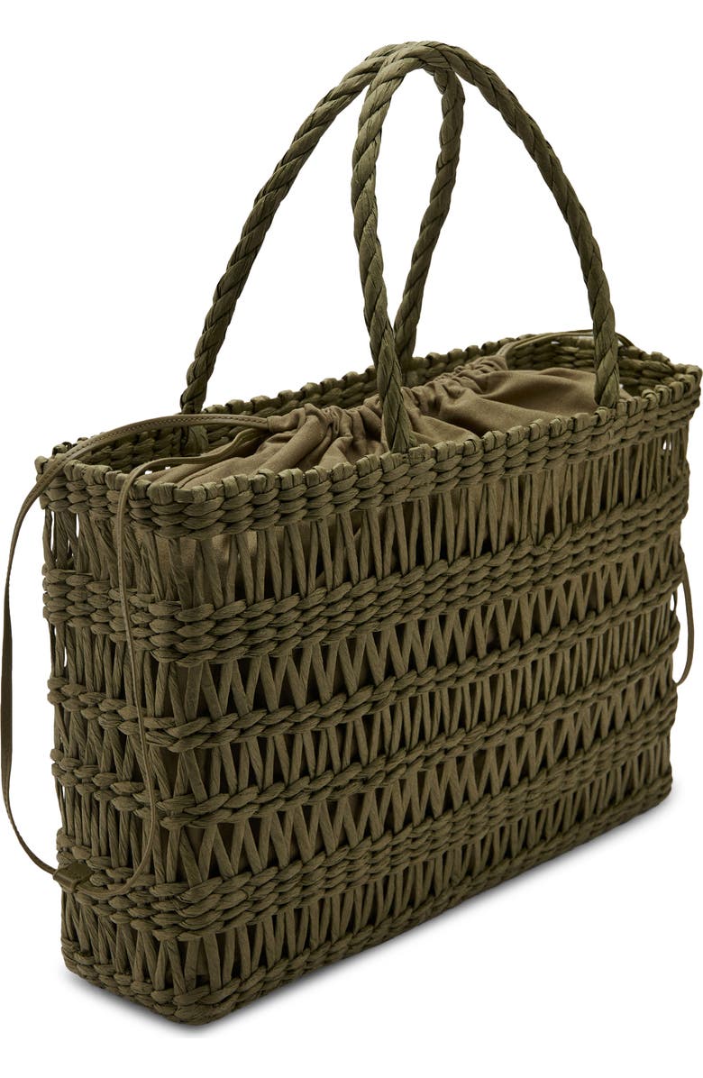MANGO Natural Fiber Tote, Alternate, color,