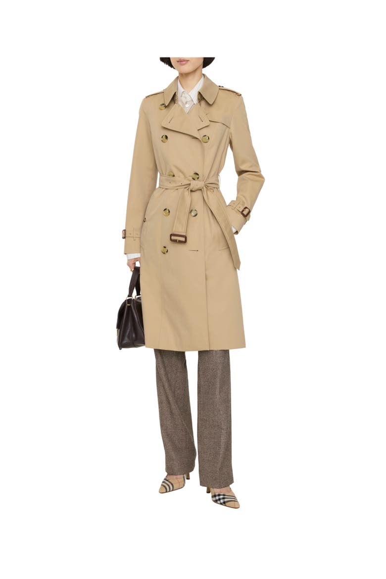 Long Chelsea Heritage Trench Coat, Alternate, color, Honey beige