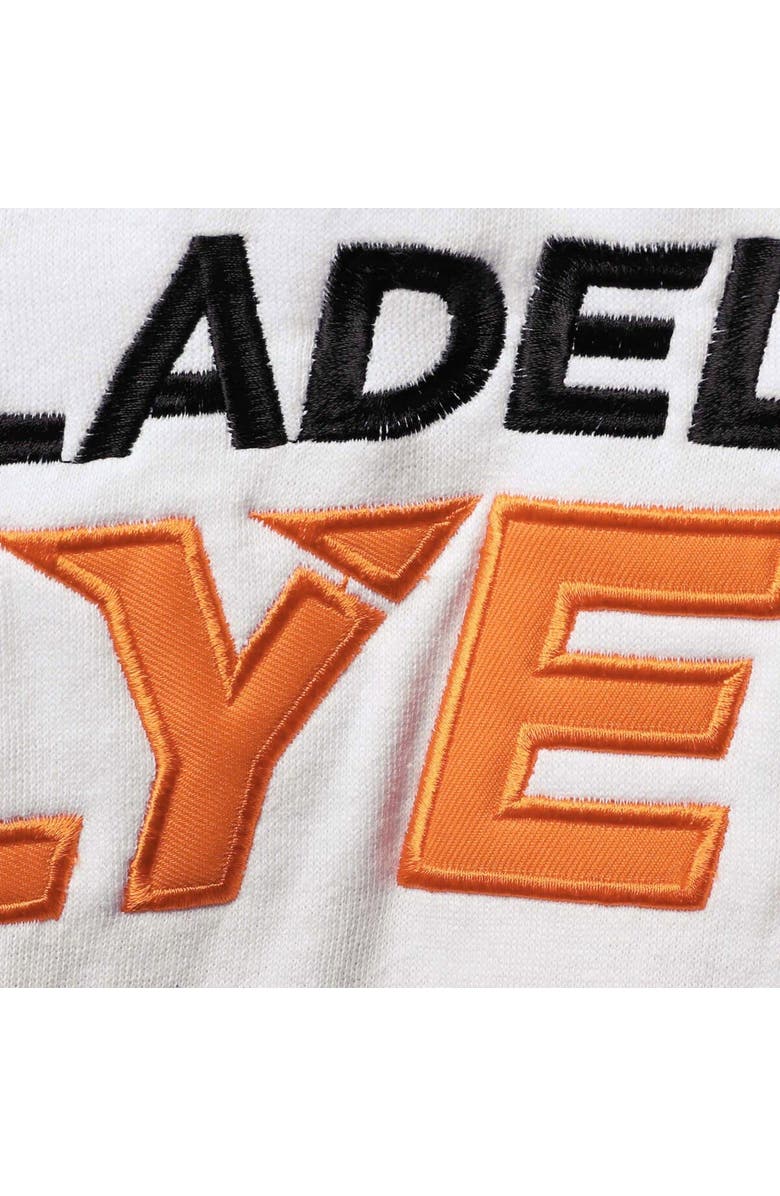 FANATICS Men's Fanatics Branded Black/Orange Philadelphia Flyers Big & Tall Colorblock Fleece Hoodie, Alternate, color, 