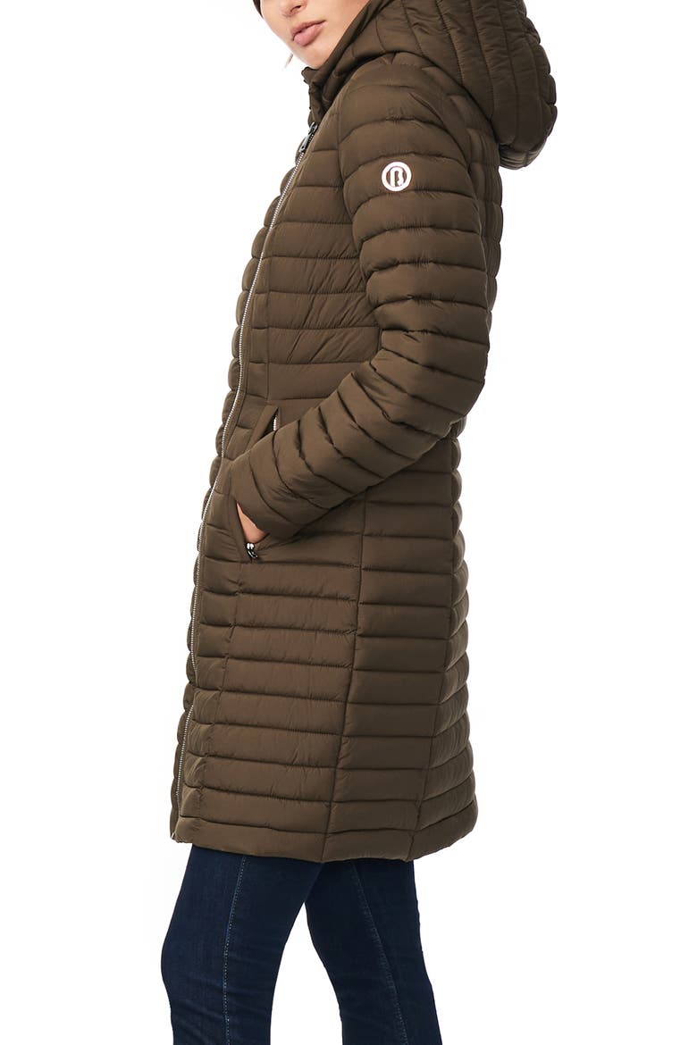 Quilted Water Resistant Packable Walker Coat, Alternate, color, DRIED BASIL