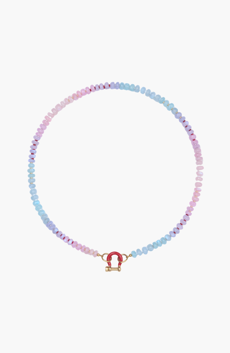 SHOP SPICY DAN Olive Gender Inclusive Moonstone Necklace, Main, color, Multicolor