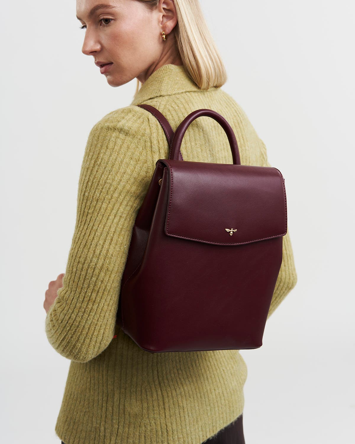 Laura Small Backpack, Alternate, color, Burgundy