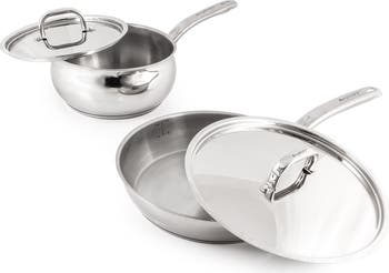 Stainless Steel Belly 4-Piece Cookware Set