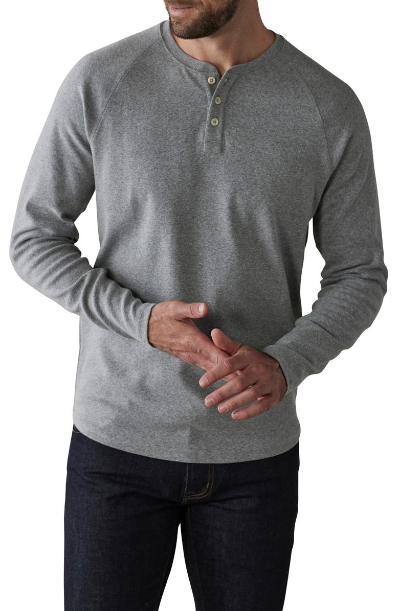 The Normal Brand Puremeso Everyday Henley, Main, color, Athletic Grey