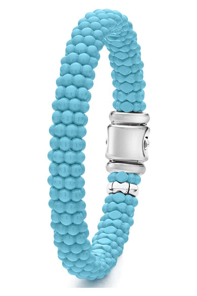 Blue Caviar Ceramic Rope Bracelet, Alternate, color, SILVER/ BLUE