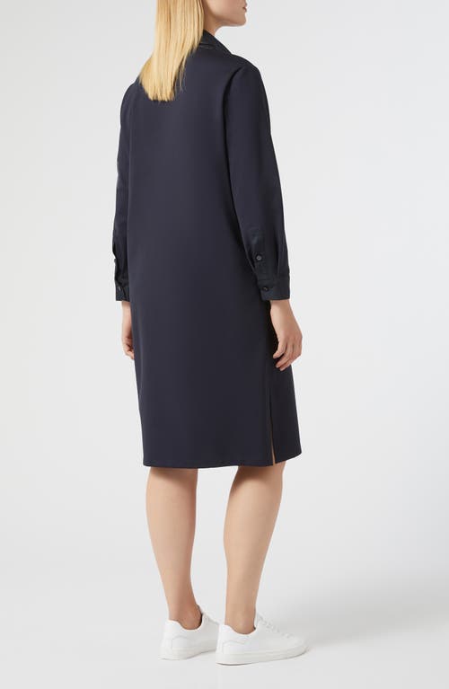 Marina Rinaldi Sport 1a Uscita Stadio Long Sleeve Dress In Blue