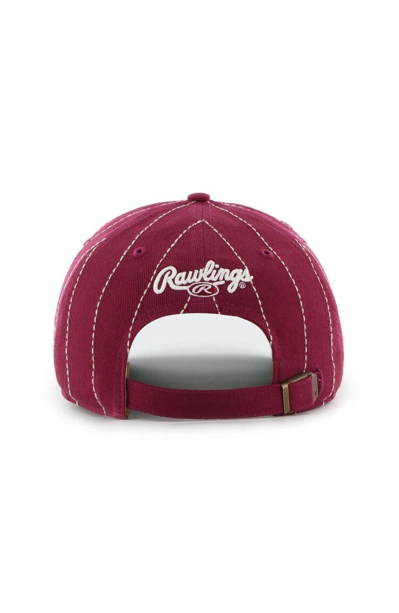 '47 Men's '47 x Rawlings Burgundy Philadelphia Phillies Pinstripe Hitch Adjustable Hat, Alternate, color, Burgundy