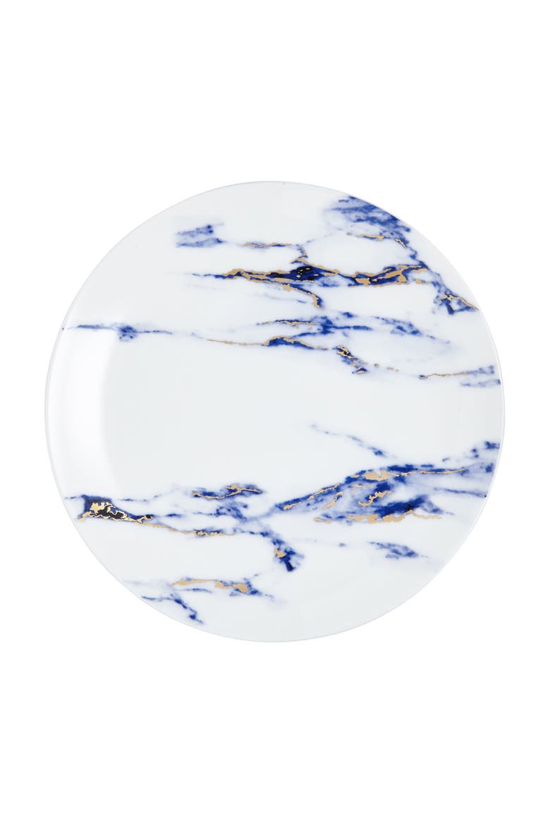 Marble Azure Dinner Plate, Main, color, White