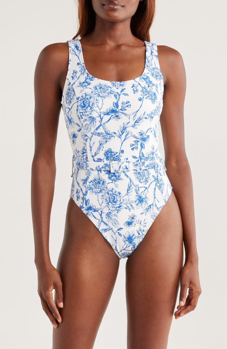 Hutch Belted One-Piece Swimsuit, Main, color, 