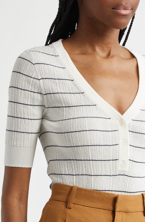 A.l.c A. L.c. Francis Striped Top In Bright White