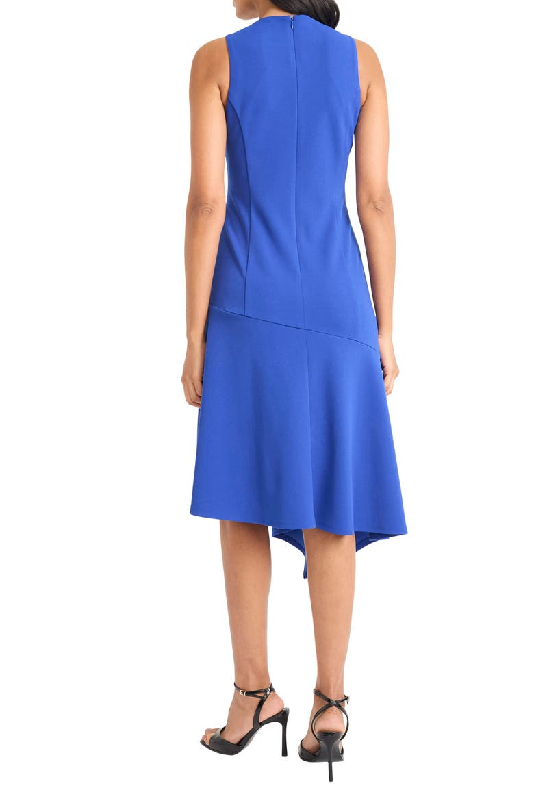 Asymmetric Hem Fit & Flare Midi Dress, Alternate, color, SURF THE WEB
