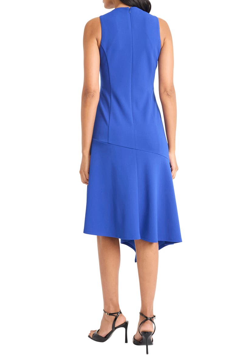 Maggy London Asymmetric Hem Fit & Flare Midi Dress, Alternate, color, Surf The Web