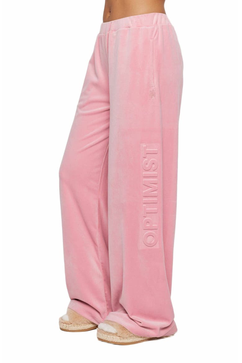 Optimist Velour Pants, Alternate, color, PINK