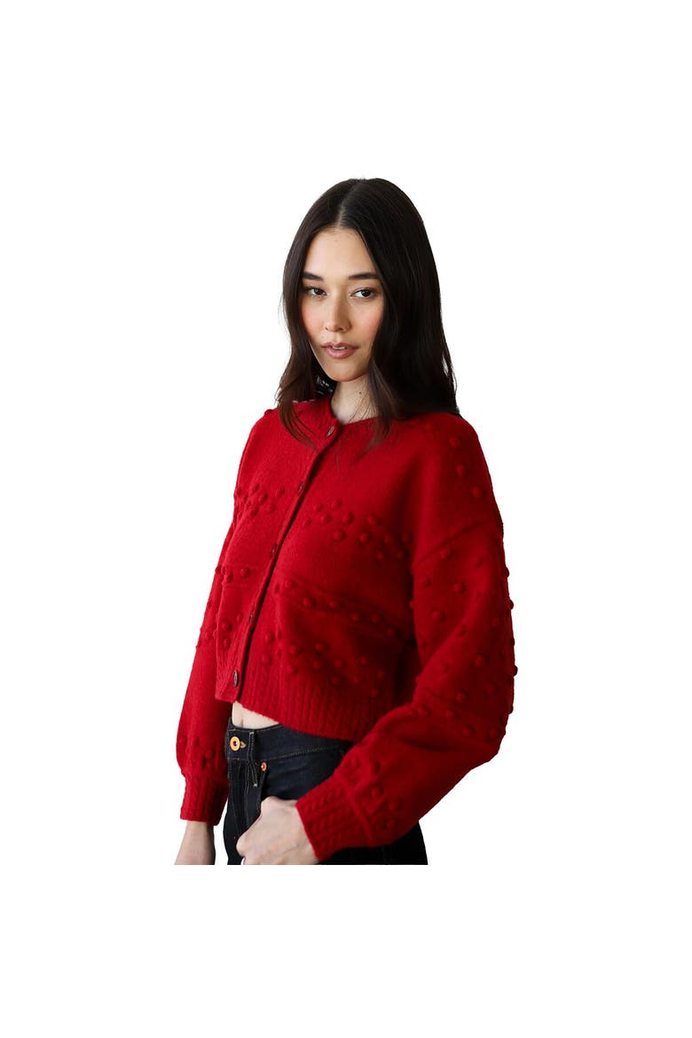 Jolie Cardigan - Women's, Alternate, color, Cherry
