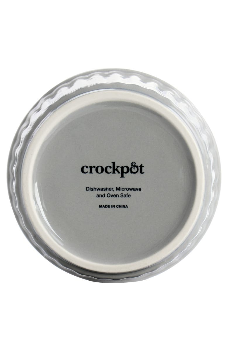 Crockpot Thornburg 6 Piece 12 Ounce Round Stoneware Ramekin Set, Alternate, color, Blue