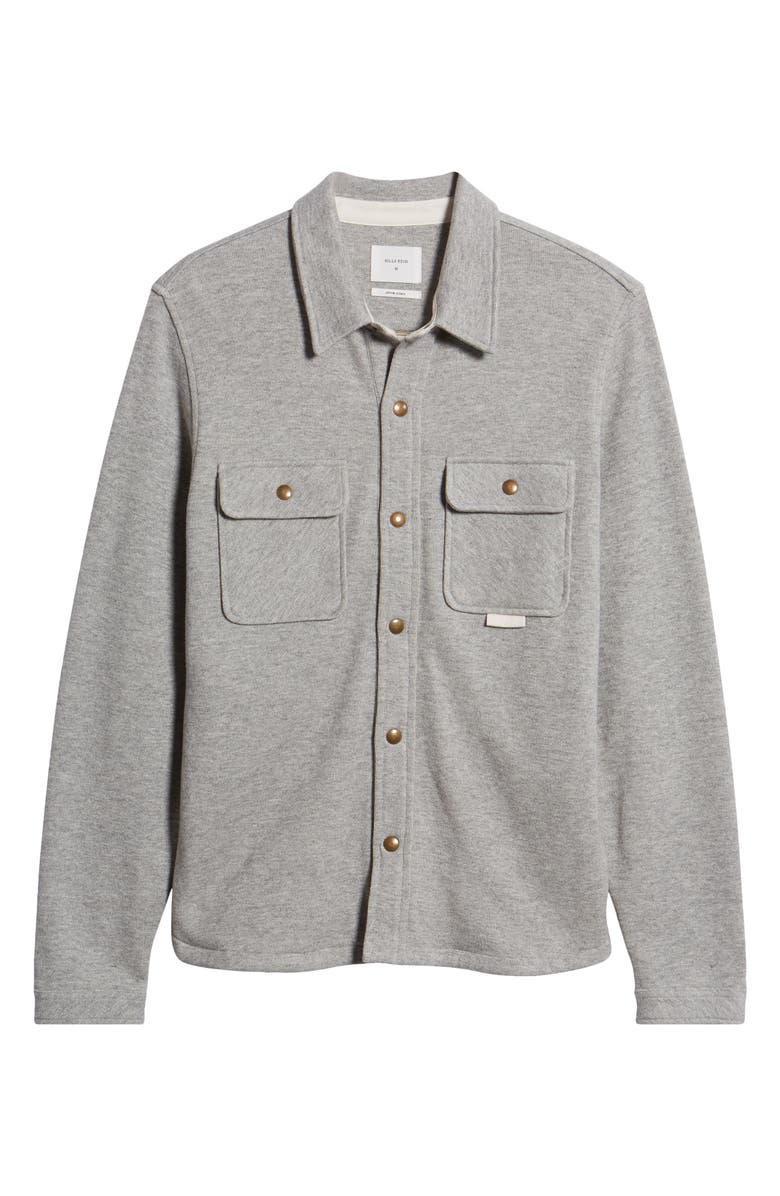 Billy Reid Cotton & Alpaca Blend Knit Shirt Jacket, Alternate, color, 