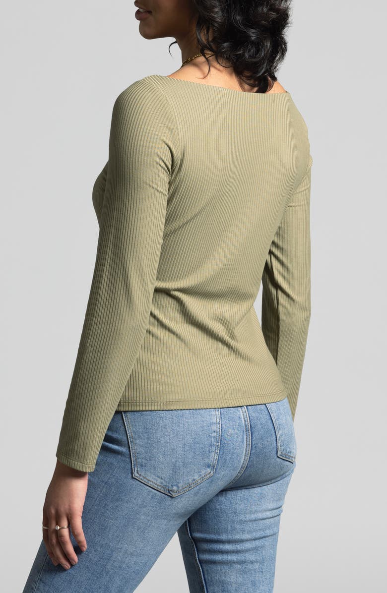 WEEKEND LOS ANGELES Arabella Rib Top, Alternate, color, Bonsai