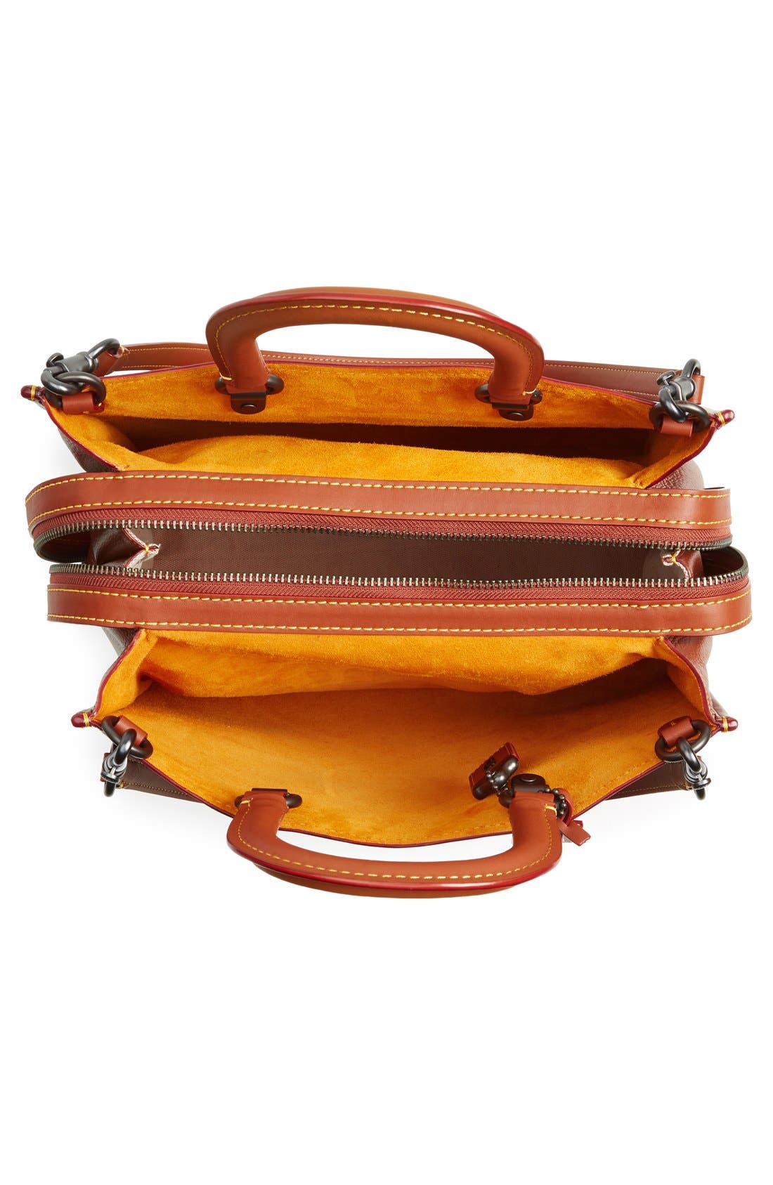 1941 'Rogue 36' Leather Satchel, Alternate, color, 1941 SADDLE