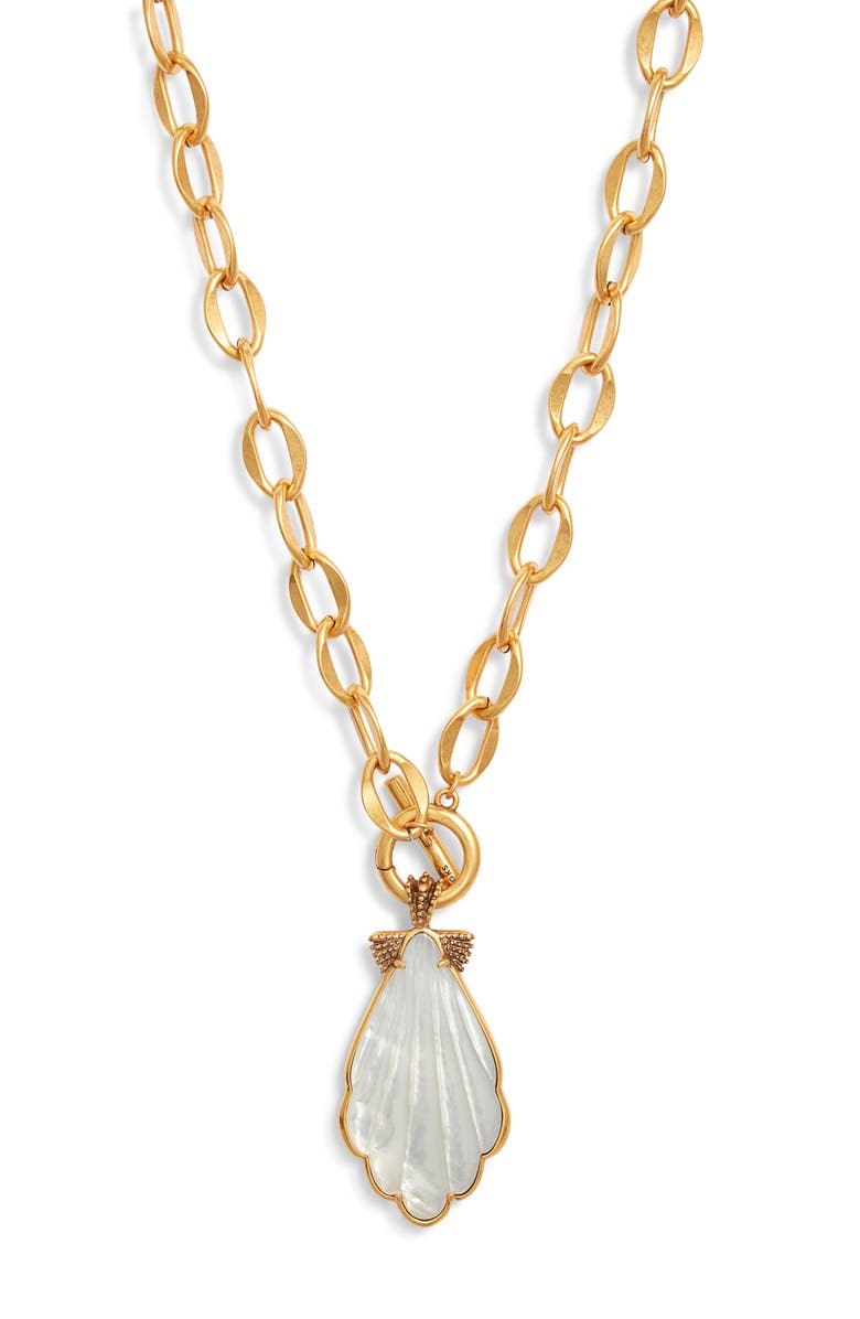 Kendra Scott Alexa Mother of Pearl Statement Necklace, Main, color, 