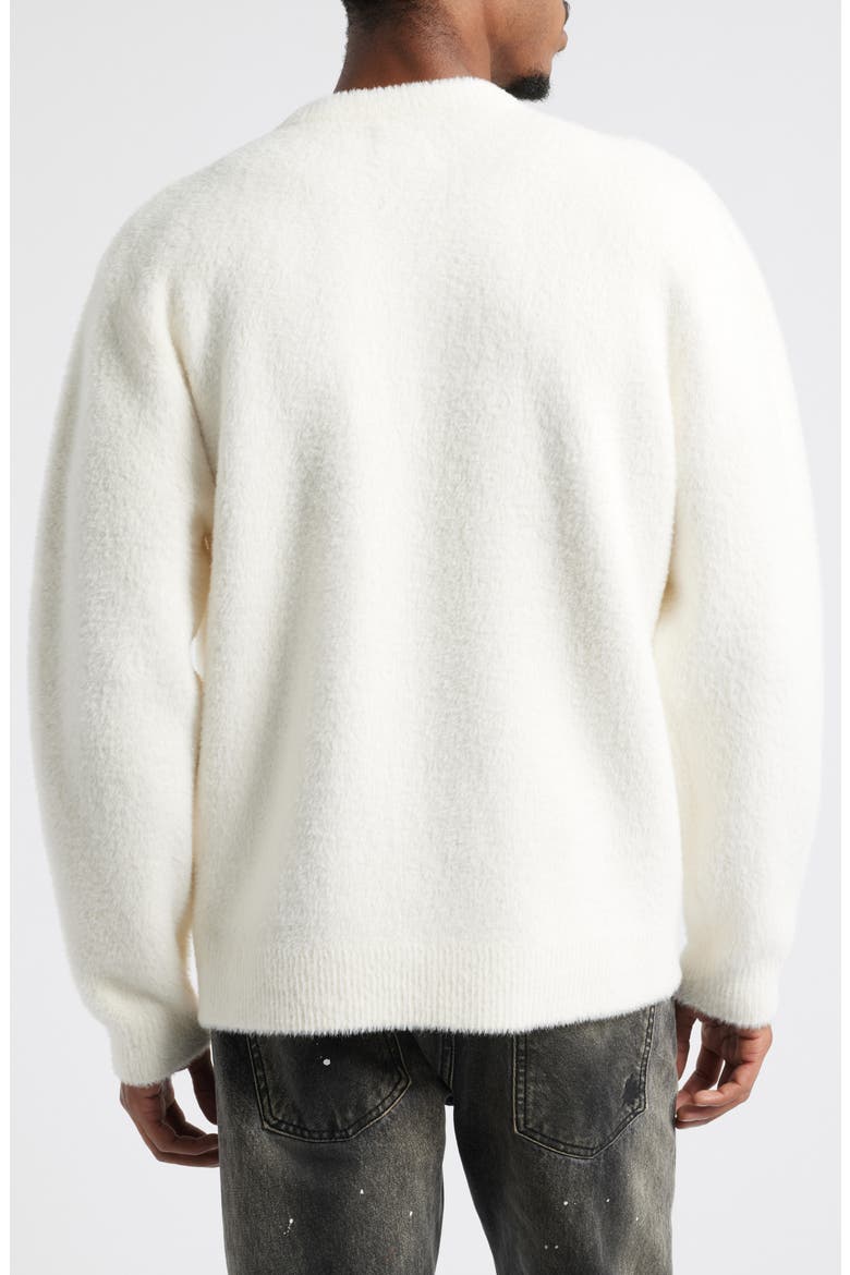 Fuzz Oversize Sweatshirt, Alternate, color, WHISPER WHITE