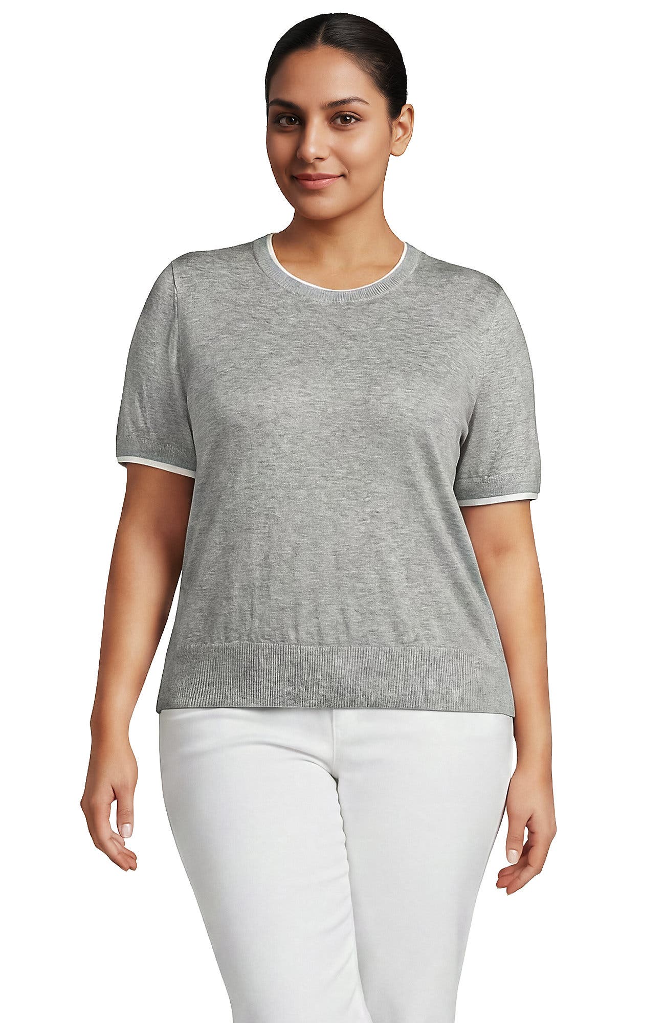 Gray Heather/White
