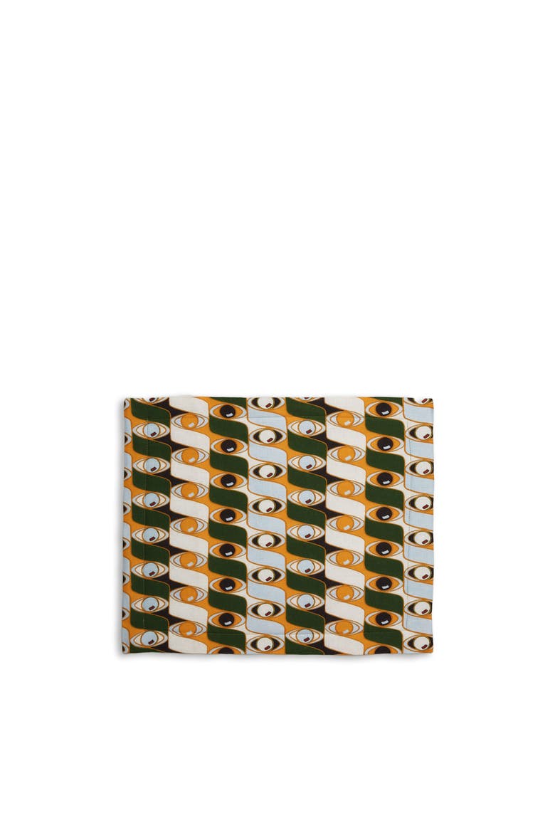 Placemats Set Of 2 (35X45) Third Eye Yellow, Alternate, color, Third Eye Yellow