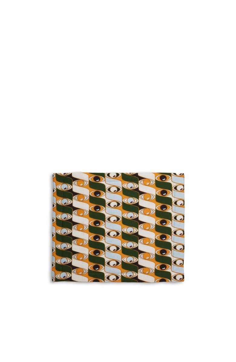 La DoubleJ Placemats Set Of 2 (35X45) Third Eye Yellow, Alternate, color, Third Eye Yellow
