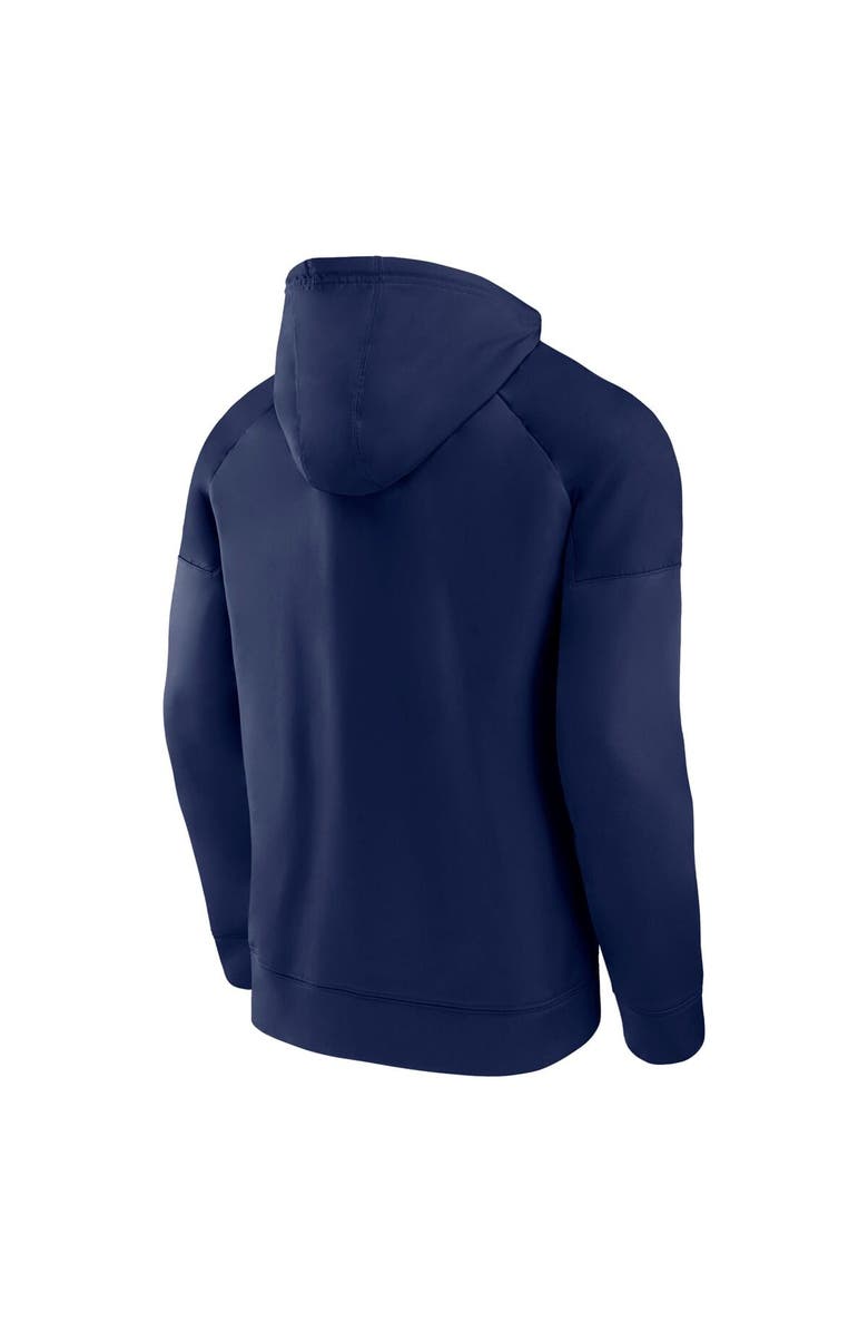 FANATICS Men's Fanatics  Navy Winnipeg Jets Iconic Defender Raglan Pullover Hoodie, Alternate, color, Navy