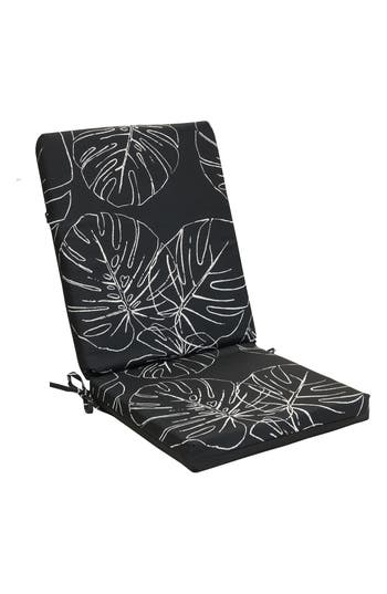 Outdoor Decor By Commonwealth High Back Patio Chair Cushion In Black